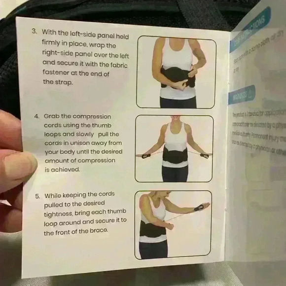 NEW Coretech SUP2026BLK 637 Lumber Brace Lot#10010 fits S-4XL - Picture 4 of 9